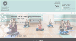 Desktop Screenshot of leelayogastudio.com