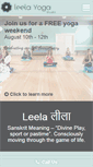 Mobile Screenshot of leelayogastudio.com